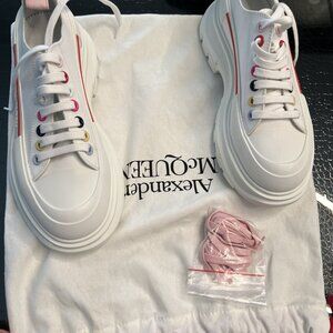 Alexander McQueen White Sneakers size 39 NEW in dustbag